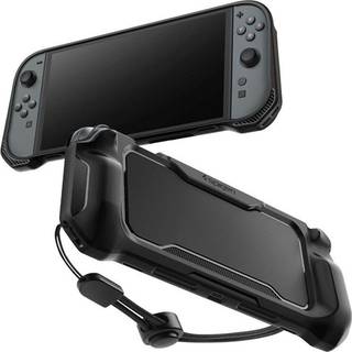 Spigen Nintendo Switch 2 Rugged Armor Beskyttelsescover - Sort