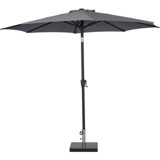 Parasol m/krank og tilt grå Ø300 x H247 cm - Sunlife