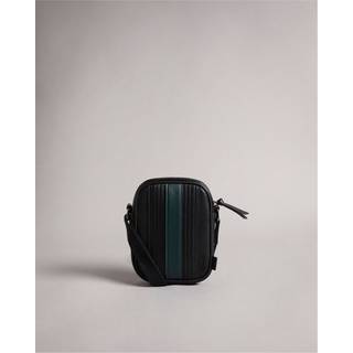 Ted Baker Ted Baker Black Evver Striped PU Flight Bag
