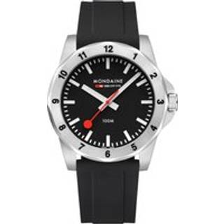 Mondaine MSN.42120.RB Herren-Armbanduhr Numeri Quarz Schwarz 42 mm