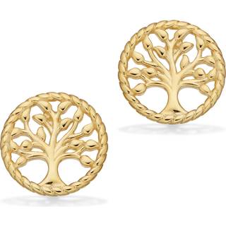 Scrouples Øreringe Livets Træ i forgyldt