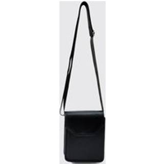 Mens Black PU Side Bag