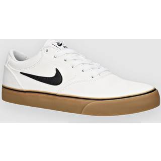Nike Sb Chron 2 Canvas Skatesko - 7.0 - white/blk/wht/gum lt brn