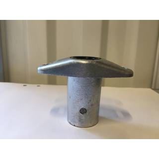 Åretoldbeslag / årklyksbeslag, til nedfældning, med tryklås, aluminium, 51 mm (2"), lukket bund, 1 styk