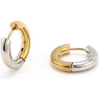 Timi Of Sweden Lyn Gold And Silver Duo Hoop Earrings