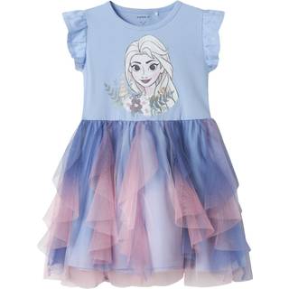 Fablina Frozen Tulle Kjole, Serenity, 110 cm