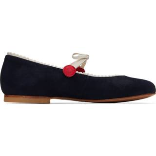 Bonpoint Emilda suede Mary Jane flats - blue - EU 34