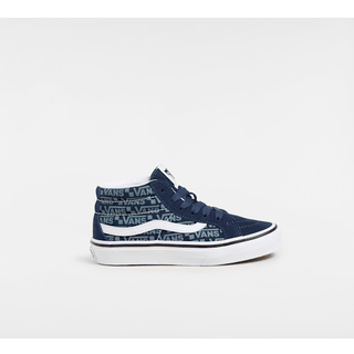 Vans - Kids Sk8-Mid Shoes (4-8 Years), Blue, Size: 27.5 - Blue - 27.5