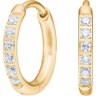 Pure Titanium Nikkelfri hoops i forgyldt titanium m zirkonia 10mm