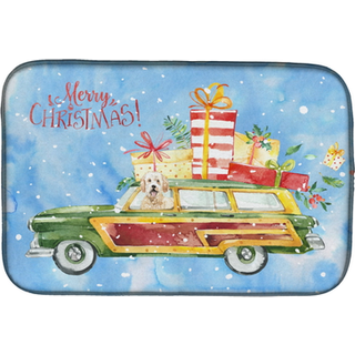 """" Caroline's Treasures CK2406DDM Merry Christmas Goldendoodle Dish-Drying-Mats 14x21 Multicolor """"