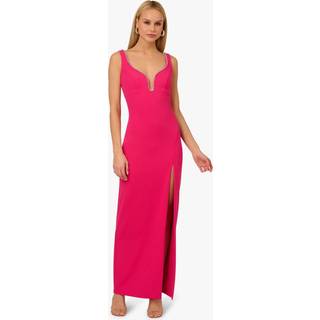Adrianna Papell Adrianna by Adrianna Papell Pink Knit Crepe Long Dress