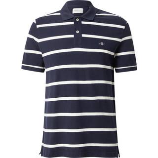 GANT Herre Stribet poloskjorte (4XL)