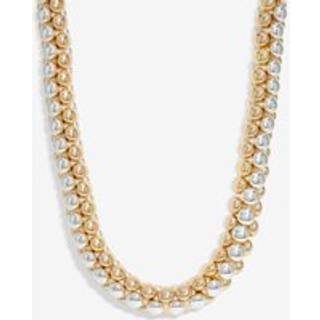 Mood Mood Metallic Chunky 2 Tone Short Necklace
