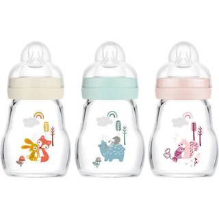 MAM Glassutteflaske 170 ml, 0+ mdr. - Lyserød