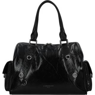 Liebeskind Nika Lack Distressed L Skuldertaske sort