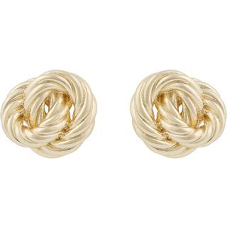 SNÖ of Sweden Row Earrings Plain Gold Onesize