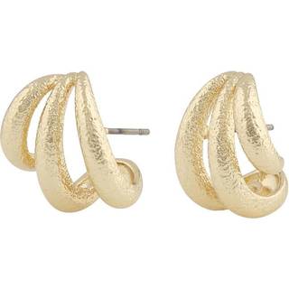 SNÖ Of Sweden Gisele Wide Oval Earrings Plain Gold Onesize