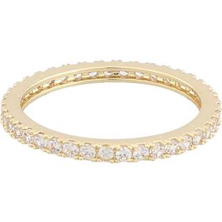 SNÖ of Sweden Rio Thin Stone Ring Gold Clear S