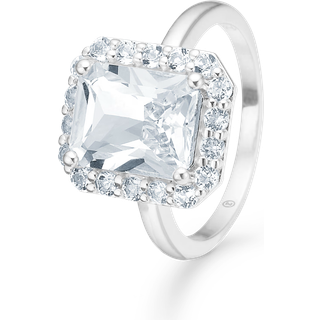 Mads Z Celestial by Medina ring i sølv med hvid topas - Str. 56