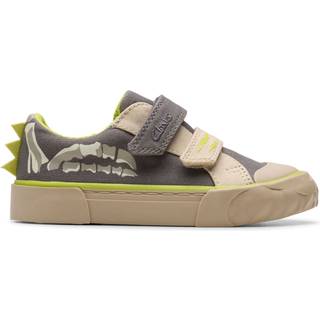 Clarks Clarks Grey Toddler Foxing Stomp Canvas Trainers