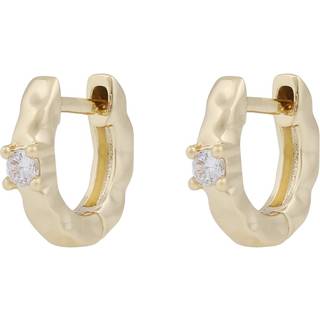 SNÖ of Sweden Jen Small Stone Ring Earrings Gold Clear Onesize