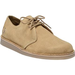 Fred Perry Herren Schnürschuhe beige Velours