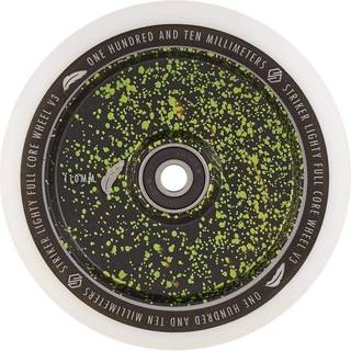 Striker Lighty Fullcore V3 Hvid PU 110mm Hjul Til Løbehjul - Splash Black/Green