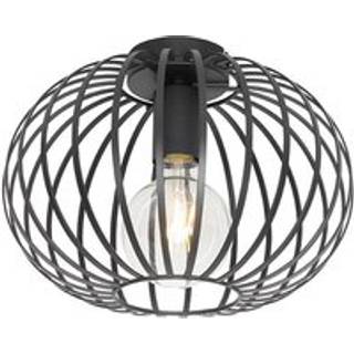 Smart loftslampe sort 30 cm inkl. Wifi G95 - Johanna