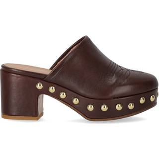 DUCCIO DEL DUCA BROWN HEELED CLOG