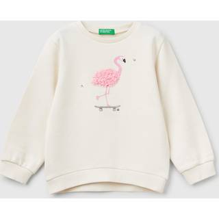 Ben Piger Cream grafisk broderet Sweatshirti 100% bomuld3 - 4 år (98 - 104cm)