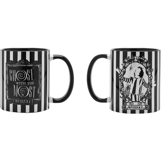 BEETLEJUICE -Black&White -Ghost with the most - Inner Colored Mug 10Oz