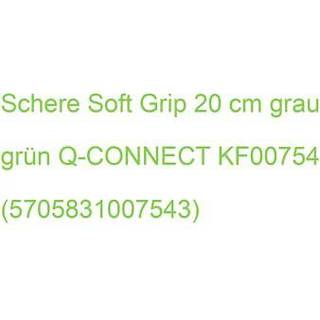 Q-connect SoftGrip saks 200mm grå