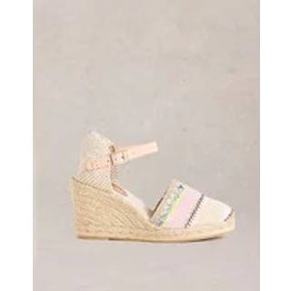 White Stuff White Stuff White Crochet Espadrilles Wedges