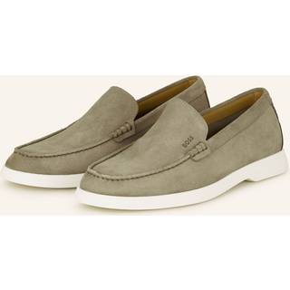 BOSS Black Herren Loafer grün Velours
