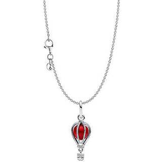 Pandora 28126 Damen-Kette Roter Heißluftballon Set Silber