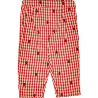 Flöss Molly Bukser Berry Gingham 122 cm  Rød  122 cm  kvinde