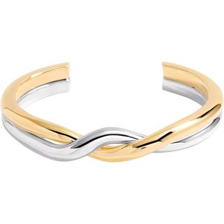 Jon Richard Jon Richard Silver Tone Two Tone Twisted Cuff Bracelet