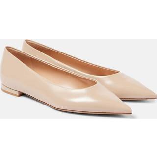 Gianvito Rossi Patent leather ballet flats - beige - EU 39