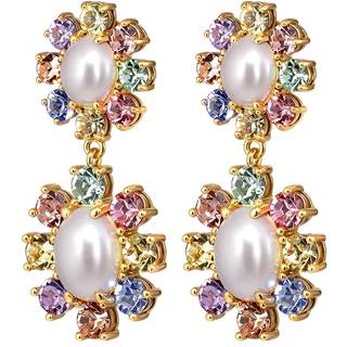 DYRBERG/KERN LINA ØRERING 460507 (Gold, Pastel, ONESIZE)