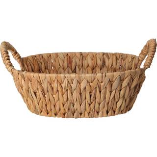 Kurv med håndtag oval 30x25x11 cm
