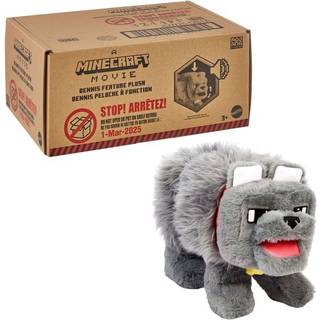Minecraft grå ulv bamse 20 cm - Med lyd
