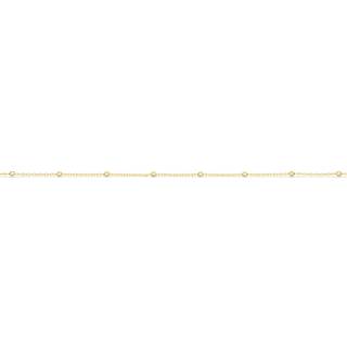 Scrouples Ankelkæde facetterede kugler 23+3cm 8 kt