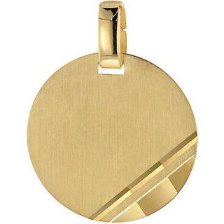 trendor 51797 Gravur-Anhänger für Damen und Herren Gold 333/8K Ø 16 mm