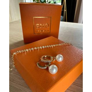 SNÖ of Sweden Pärlörhängen Core Guld 14mm 1200-5010362 - Unisex