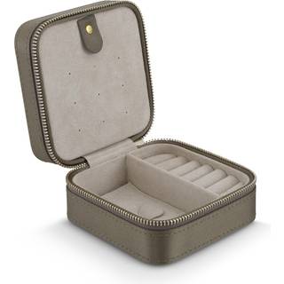 OLE LYNGGAARD COPENHAGEN rejse smykkeskrin, beige silke