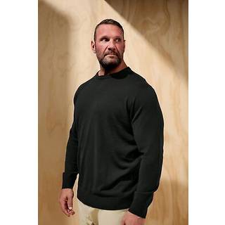 BadRhino Big & Tall BadRhino Big & Tall Black Crewneck Jumper