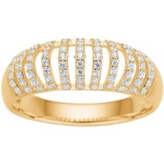 Joanli Nor PiperNor ring i forgyldt med cubic zirkonia - Str. 58