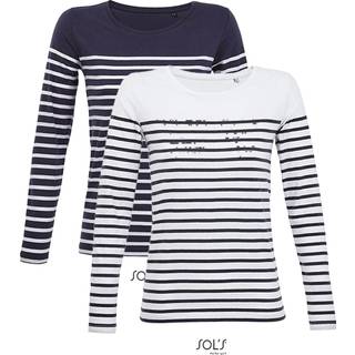 SOL´S L03100 T-shirts White / Navy XXL