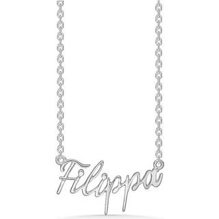 Navnehalskæde i sølv - Filippa