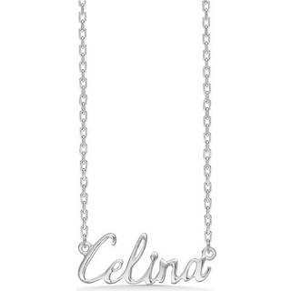 Navnehalskæde i sølv - Celina